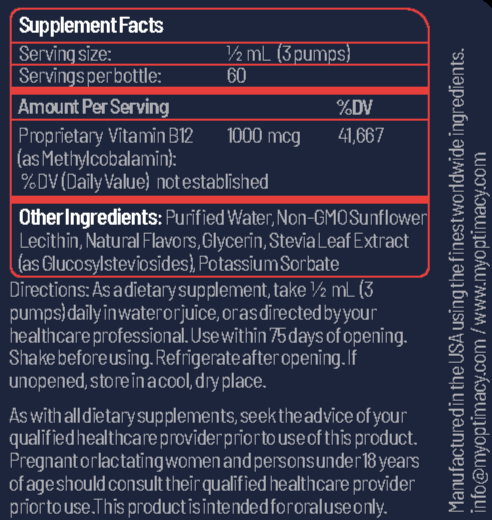 Liposomal Vitamin B12 | Vitamin B12 Supplements | OPTIMACY